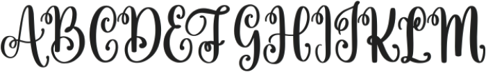 Christmas Wishes otf (400) Font UPPERCASE