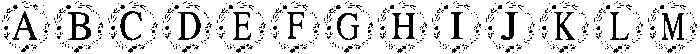 Christmas Wreath Regular otf (400) Font UPPERCASE