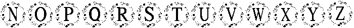 Christmas Wreath Regular otf (400) Font UPPERCASE