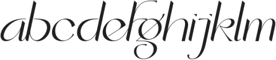 ChristmasElegant-Italic otf (400) Font LOWERCASE