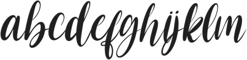 ChristmasScript-Italic otf (400) Font LOWERCASE