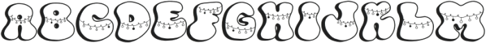 Christmasgroovylight Regular otf (300) Font UPPERCASE