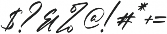 Christopher Signature Italic otf (400) Font OTHER CHARS