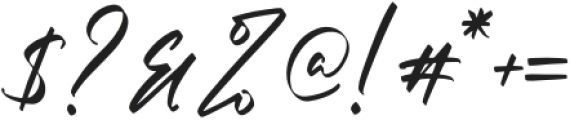 Christopher Signature otf (400) Font OTHER CHARS