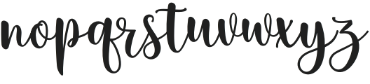 Christy Regular otf (400) Font LOWERCASE