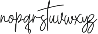 Christybella otf (400) Font LOWERCASE
