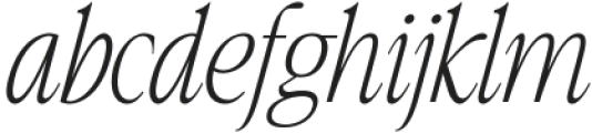 Chromate Italic Regular otf (400) Font LOWERCASE