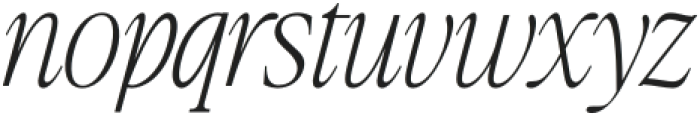 Chromate Italic Regular otf (400) Font LOWERCASE