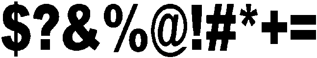 Chrome Regular otf (400) Font OTHER CHARS