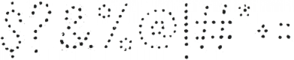 Chronic Dusty Dots otf (400) Font OTHER CHARS