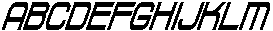 ChronosferCondensed-Italic otf (400) Font UPPERCASE