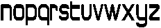 ChronosferCondensed otf (400) Font LOWERCASE