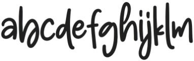 Chubby And Sweet Regular otf (400) Font LOWERCASE