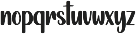 Chubby  Bakery Regular otf (400) Font LOWERCASE