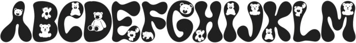 Chubby Bear otf (400) Font UPPERCASE