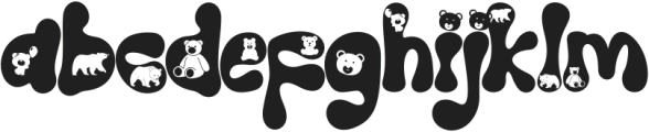 Chubby Bear otf (400) Font LOWERCASE