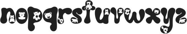 Chubby Bear otf (400) Font LOWERCASE