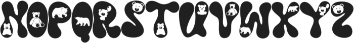 Chubby Bear ttf (400) Font UPPERCASE