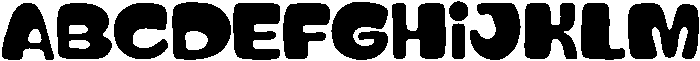 Chubby Gum Regular otf (400) Font UPPERCASE