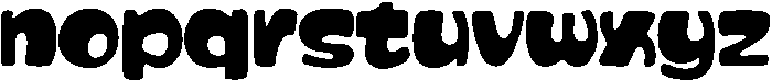 Chubby Gum Regular otf (400) Font LOWERCASE
