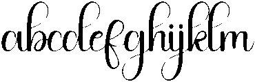 Chubby Regular otf (400) Font LOWERCASE