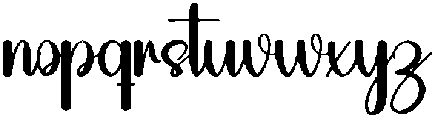 Chubby Regular otf (400) Font LOWERCASE