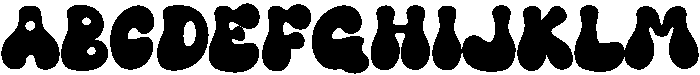 Chubby Regular otf (400) Font UPPERCASE