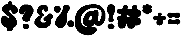 Chubby Regular otf (400) Font OTHER CHARS