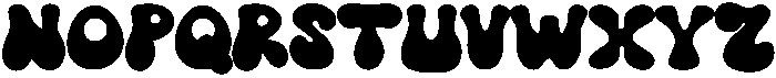 Chubby Regular otf (400) Font UPPERCASE