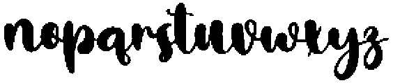 Chubby Regular otf (400) Font LOWERCASE