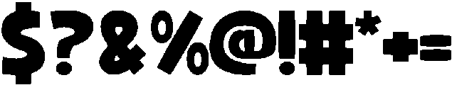 Chubby Regular otf (400) Font OTHER CHARS