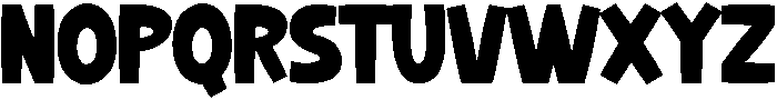 Chubby Regular otf (400) Font UPPERCASE