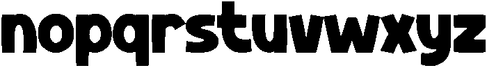 Chubby Regular otf (400) Font LOWERCASE