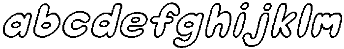 Chubby Soda Outline Italic otf (400) FONT
