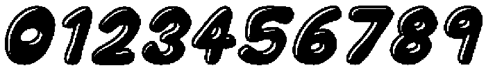 Chubby Soda Outline Shadow Ita otf (400) Font OTHER CHARS