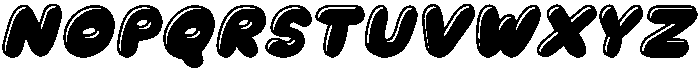 Chubby Soda Outline Shadow Ita otf (400) Font UPPERCASE