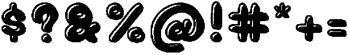 Chubby Soda Outline Shadow otf (400) Font OTHER CHARS