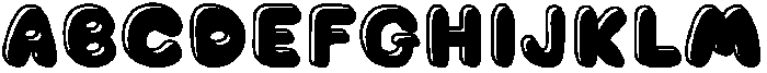 Chubby Soda Outline Shadow otf (400) Font UPPERCASE