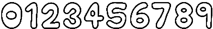 Chubby Soda Outline otf (400) Font OTHER CHARS