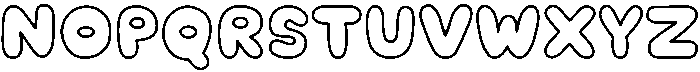 Chubby Soda Outline otf (400) Font UPPERCASE