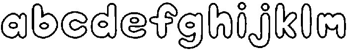 Chubby Soda Outline otf (400) FONT