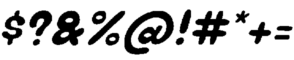 Chubby Soda Solid Italic otf (400) Font OTHER CHARS