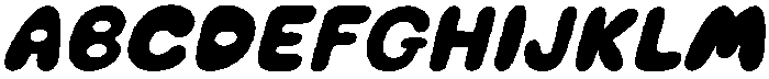 Chubby Soda Solid Italic otf (400) Font UPPERCASE