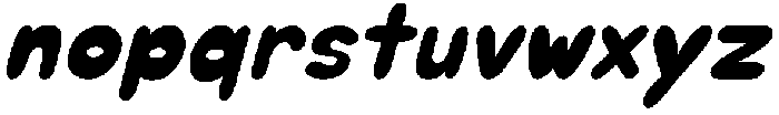 Chubby Soda Solid Italic otf (400) Font LOWERCASE