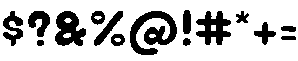 Chubby Soda Solid otf (400) Font OTHER CHARS
