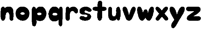 Chubby Soda Solid otf (400) Font LOWERCASE