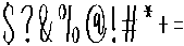 Chubbys Regular otf (400) Font OTHER CHARS
