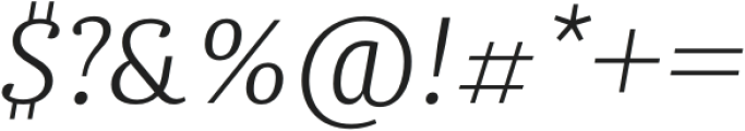 Chucara next Light-Italic otf (300) Font OTHER CHARS