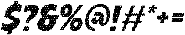 Chulpane Disco Italic otf (400) Font OTHER CHARS