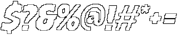 Chulpane Pixel Outline otf (400) Font OTHER CHARS